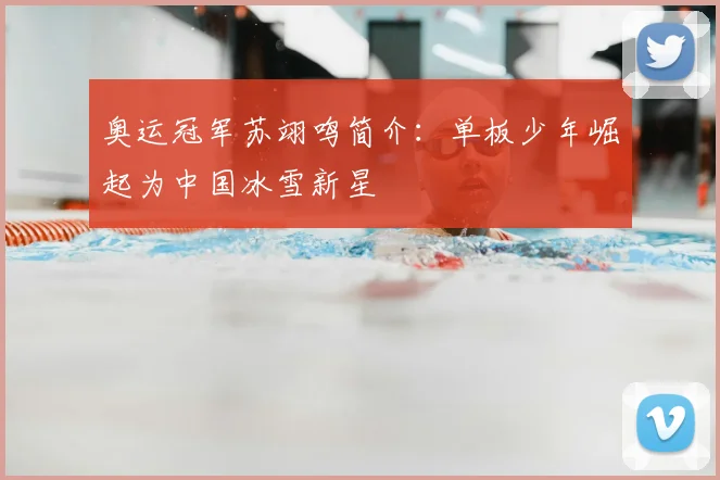 奥运冠军苏翊鸣简介:单板少年崛起为中国冰雪新星