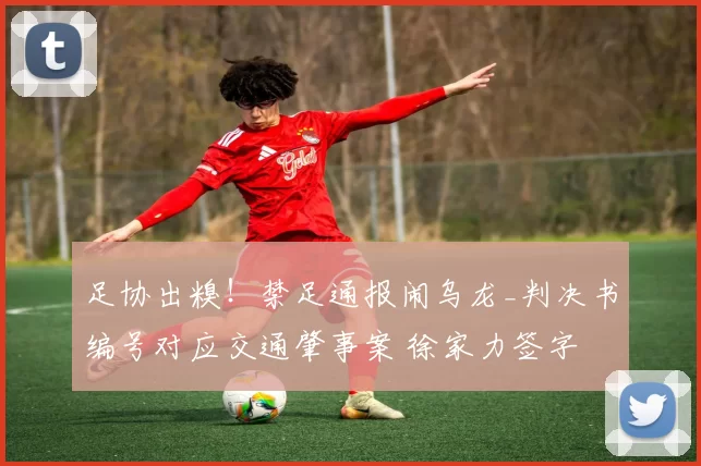 足协出糗!禁足通报闹乌龙_判决书编号对应交通肇事案 徐家力签字